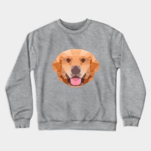 Golden Retriever Low Poly Crewneck Sweatshirt